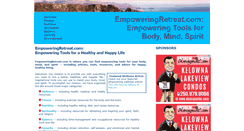 Desktop Screenshot of empoweringretreat.com